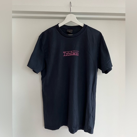 Tres Bien Other - Tres Bien Souvenir Navy T-shirt Large
